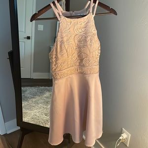 Worn once cute dress for a wedding in light pink